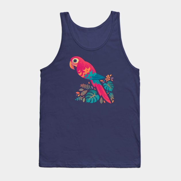 Scarlet Macaw Tank Top by Waynem